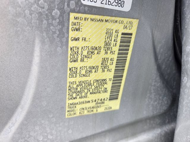 2017 Nissan Titan SL