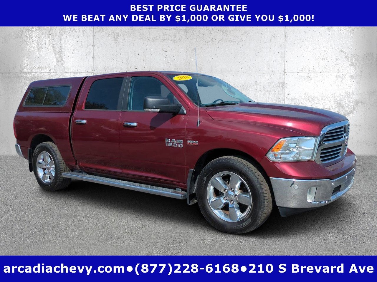 2018 RAM 1500 Big Horn Crew Cab 4x4 5'7" Box